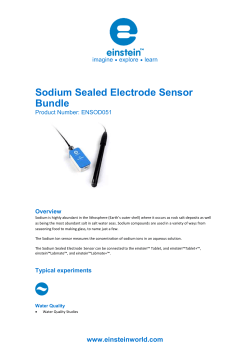 The Sodium Sealed Electrode Sensor comes equipped with