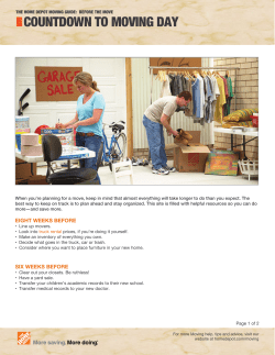 countdown to moving day