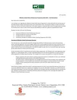 Nomination Letter to clubs