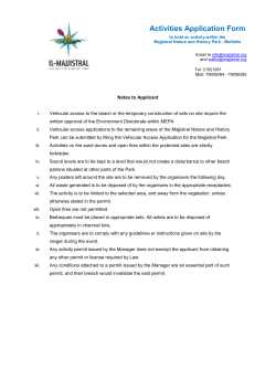 Activities Application Form - Il