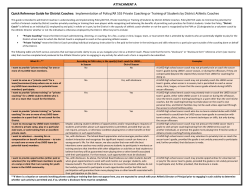 Implementation of Policy/AR 555 Private Coaching or Training of