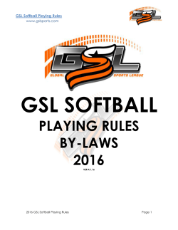 GSL Playing Rules