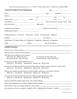 Condition Evaluation