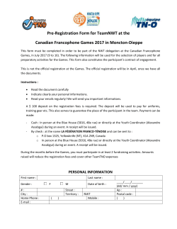 Pre-Registration Form for TeamNWT at the