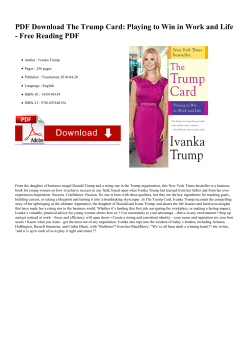 PDF The Trump Card: Playing to Win in