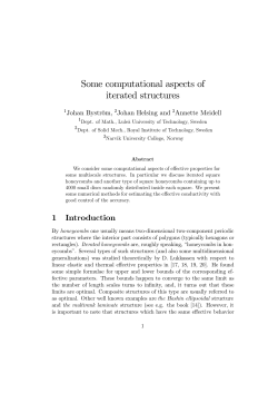 Some computational aspects of iterated structures