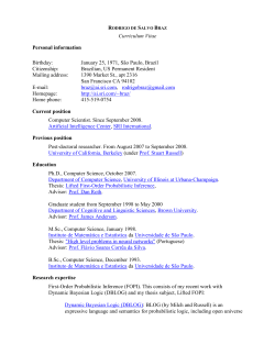 Curriculum Vitae - SRI Artificial Intelligence Center