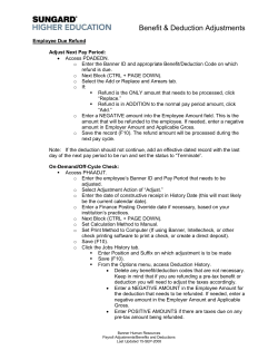 Deductions Adjustments