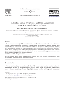 Individual-valued preferences and their aggregation