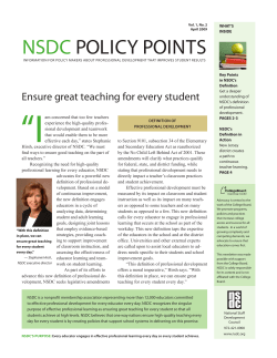 NSDC PoliCy PoiNtS