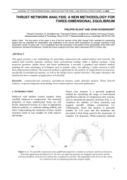 thrust network analysis: a new methodology for three
