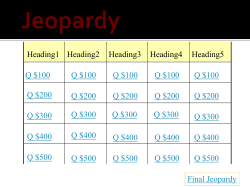 Jeopardy - James Rahn