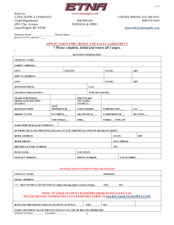 application for credit