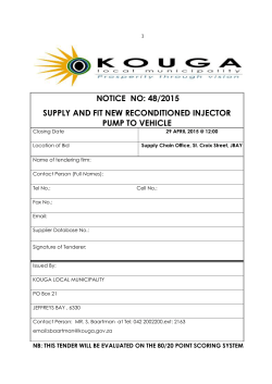 declaration of bidder`s past supply chain management practices