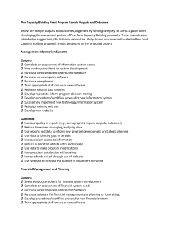 sample outputs and outcomes