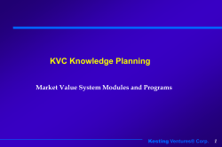 SAI/KVC Strategic Planning