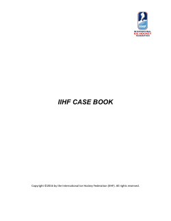 IIHF CASE BOOK