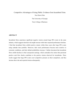 Competitive Advantages of Going Public: Evidence from