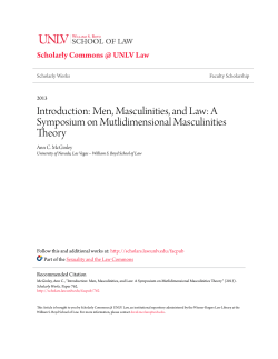 Introduction: Men, Masculinities, and Law