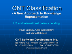 QNT Classification