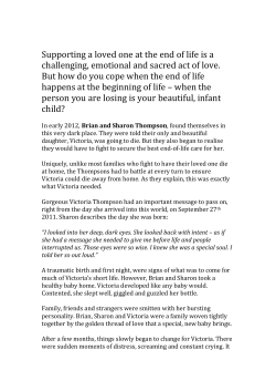 Supporting a loved one at the end of life is a