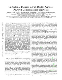 On Optimal Policies in Full-Duplex Wireless Powered