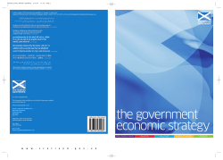 The Scottish Government Economic Strategy