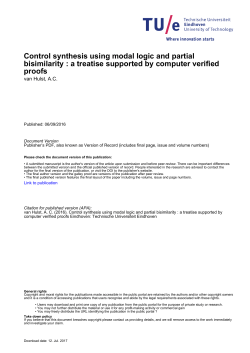 Control synthesis using modal logic and partial bisimilarity : a