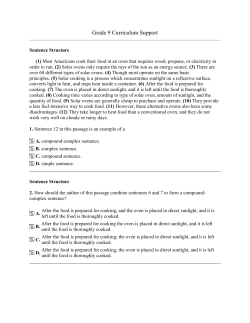 Sentence Structure