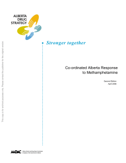 Alberta Drug Strategy - Legislative Assembly of Alberta