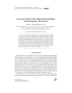 A Survey Of Free-Form Object Representation
