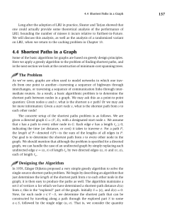 4.4 Shortest Paths in a Graph - UP FAMNIT e