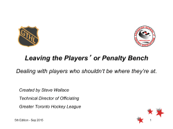 Leaving the Bench