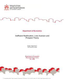 Inefficient Reallocation, Loss Aversion and Prospect Theory