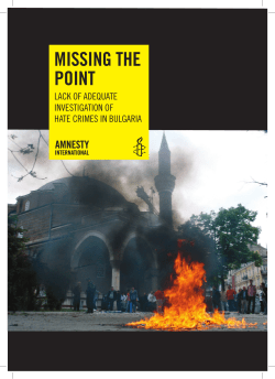 missing the point - Amnesty International