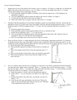 Inverse Trig Word Problems 1. Suppose that you are on the beach at
