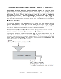 8 - INTERMEDIATE MICROECONOMICS LECTURE 8