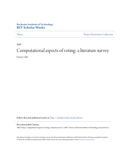 Computational aspects of voting: a literature