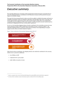 The maritime sector contributed over $20 billion to the Australian