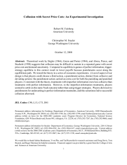 Collusion with Secret Price Cuts: An