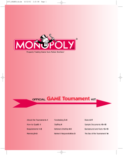 OFFICIAL GAME Tournament KIT