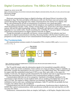 Digital Communications article