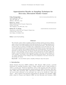 Approximation Results on Sampling Techniques for Zero