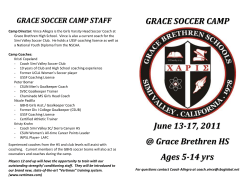 grace soccer camp - Grace Brethren Schools