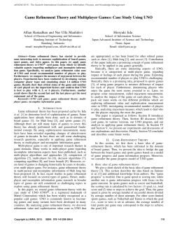 Game Refinement Theory and Multiplayer Games: Case