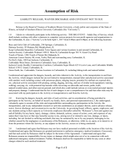 Assumption of Risk - The Big Event