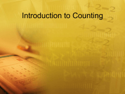 Introduction to Counting Presentation