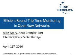 Leveraging OpenFlow For Link Round Trip Time Measurement