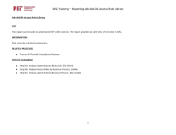 This report can be used to understand MIT`s GRC rule set. The