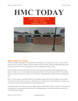 HMC Finds New Home - Hippocrates Medical Clinic